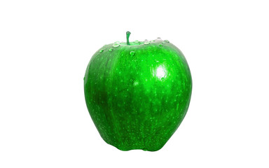 green apple isolated on white background