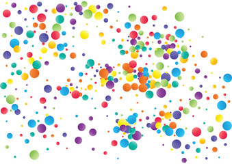 Festive color round confetti background. Abstract frame confetti texture for holiday, postcard, poster, website, carnivals, birthday and children's parties. Cover confetti mock-up. Wedding card layout