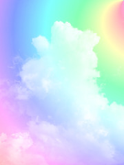 abstract  cloud and sky with pastel colored on background