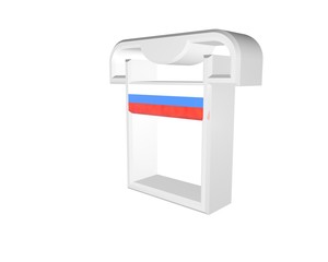 3d illustration of T-shirt, from Slovakia soccer