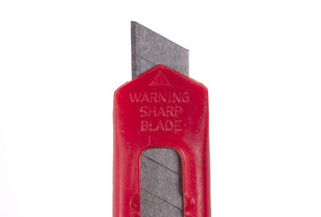 Box cutter / stanley knife isolated on white