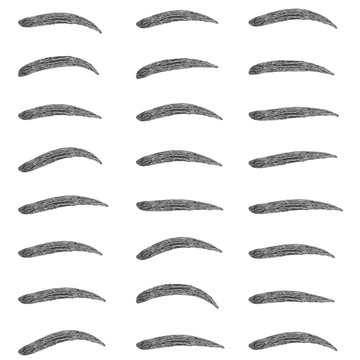 Set shape eyebrow design vector set of eyebrow shapes for makeup Studio, shape correction