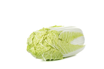 Chinese cabbage isolated on a white background.