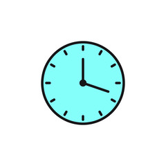 Clock icon, time icon vector