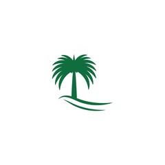 Fototapeta na wymiar Dates Tree icon Vector Illustration design Logo