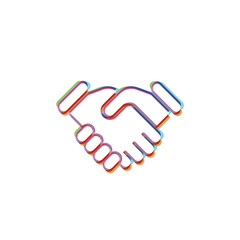 Obraz premium Hand-Shake - App Icon