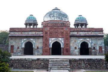 Fototapeta premium Isa Khan Garden Tomb in New Delhi India at Humayans Tomb Complex