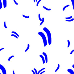 abstract artistic blue brush stock organic shape seamless pattern vector ink stock on colorful background