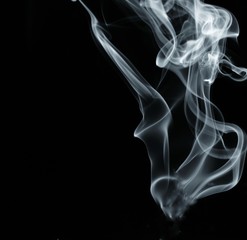 abstract smoke on black background