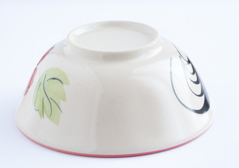 A bowl placed on white background