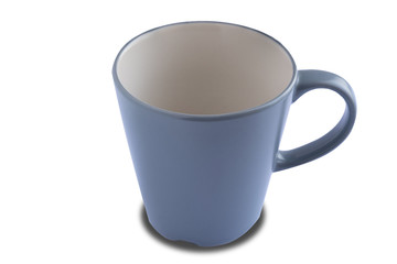 Tall glass in the white background isolated with shadow,clipping path