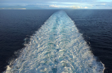 Water moved by a Cruise engine