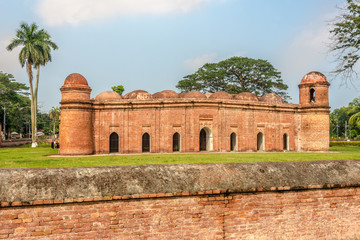 View at the Sixty Dome Mosque in Bagerhat - Bangladesh