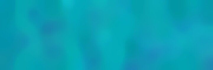 smooth horizontal background with light sea green and dark cyan colors and space for text or image