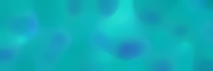 soft blurred horizontal background with light sea green, dark turquoise and steel blue colors space for text or image