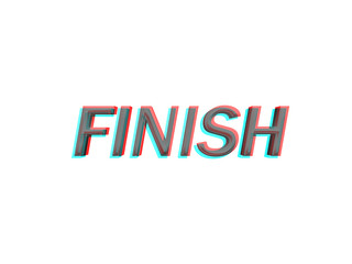 Finish text 3d