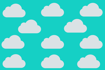set of paper clouds abstract   background .Vintage style.