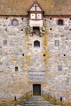Part oft the old medieval castle Glimmingehus in the south of Sweden