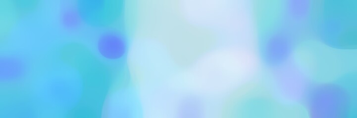 Obraz premium blurred bokeh horizontal background with sky blue, pale turquoise and light blue colors space for text or image