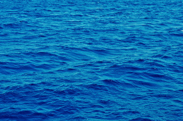 Abstract blue sea water for background. Color of the year 2020 Classic Blue. - Image