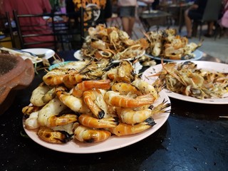 shrimps in the market
