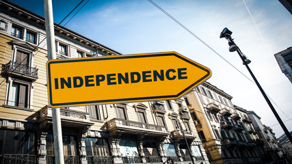 Street Sign to Independence