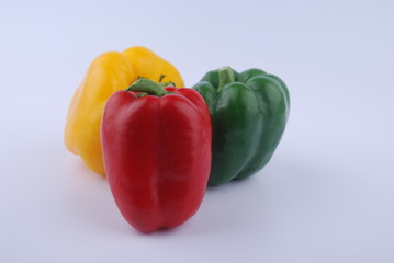Bell pepper isolated on white background