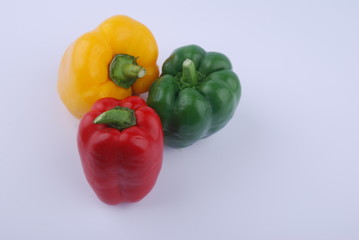 Bell pepper isolated on white background