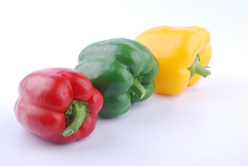Bell pepper isolated on white background