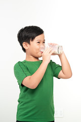 asian pretty boy drink the milk