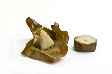 Chinese New Year Rice Cakes and Sweet Stuffed Dough Pyramid