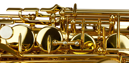 Saxophone in Detail (Close Up)
