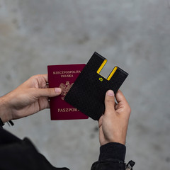 Passport Holder Carbon - obrazy, fototapety, plakaty