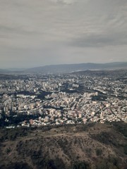 aerial view of city, Tbilisi, Georgia