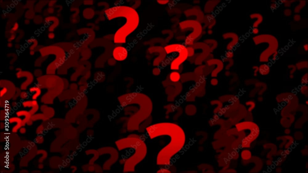 Wall mural question marks problems concept query
