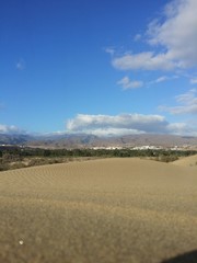 Obraz premium landscape with blue sky and clouds