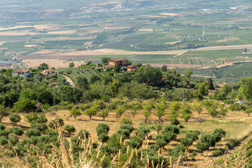 Obraz premium Summer landscape in Calabria, Italy, near Castrovillari