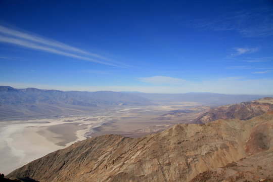 Dante's View in Death Valley National Park dramatic panoramic view of the in Death Valley basin