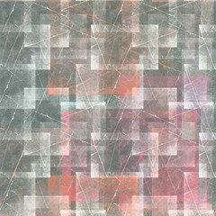 Seamless abstract pattern. Grunge print in gray-red color. Cracks and scuffs.