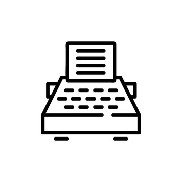 recommend clip art: Journalism icon vector. A thin line sign. Isolated contour symbol illustration
