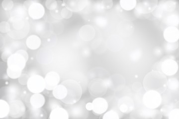 Gray  abstract background. white bokeh and snowflakes blurred beautiful shiny lights. use for Merry Christmas /happy new year wallpaper backdrop and your product.