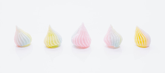 Close-up of  pastel thai dessert.