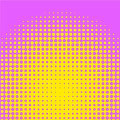 Polka dot pop art halftone pattern