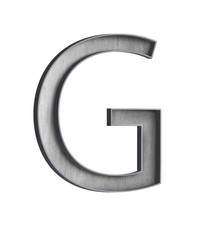  wooden letter with metal outer frame letter G