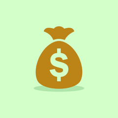 Money Bag Illustration Icon and Logo