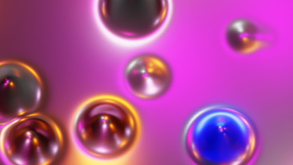 purple liquid abstract background convex bubble
