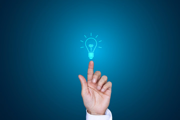 dito, mano, lampadina, idea, colori, creatività, idee  © xyz+