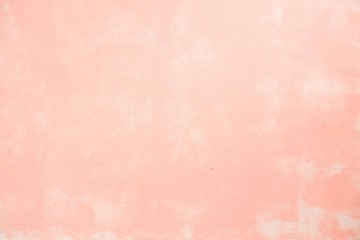 Pink pastel painted wall for background