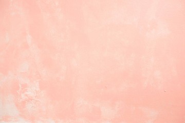 Pink pastel painted wall for background