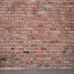 brick wall retro vintage background